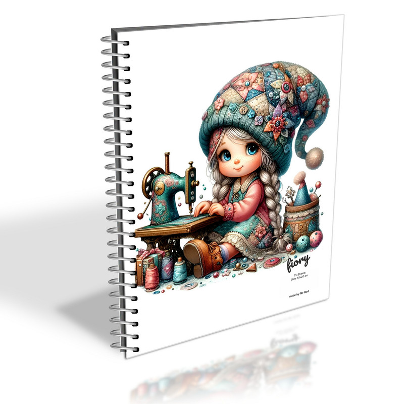 دفتر خیاطی 75 برگ مستر راد مدل الیزابت کد fiory 2611
