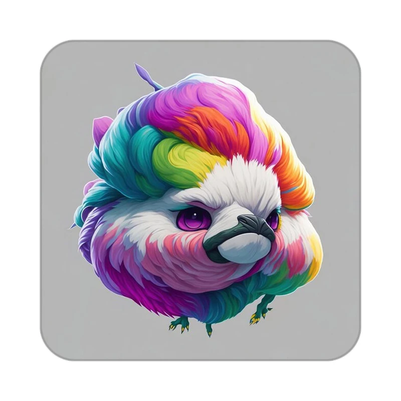 زیر لیوانی کاکتی طرح حیوانات رنگی مدل mp26337