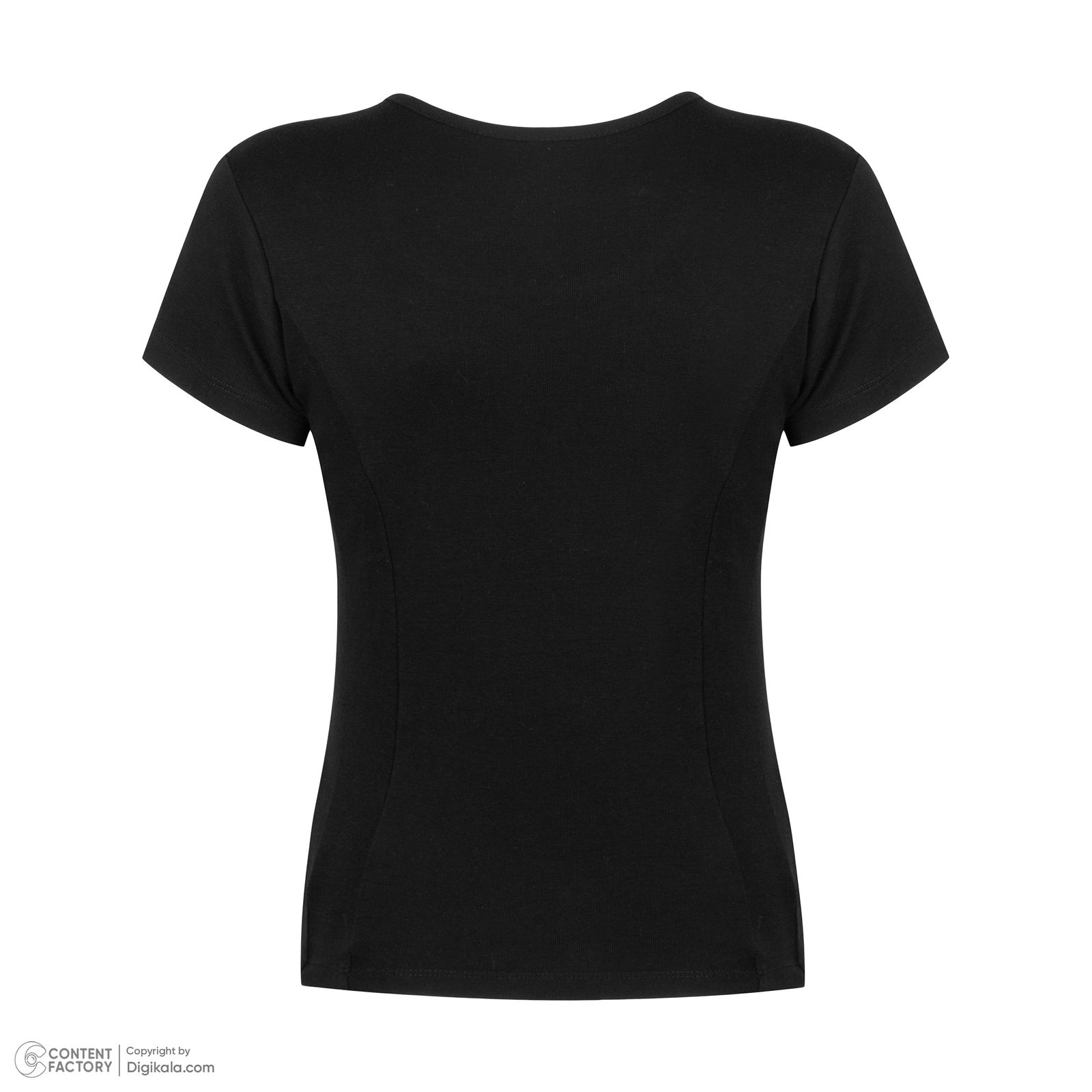 تی شرت آستین کوتاه زنانه پاتن جامه مدل فیانگو 131631020123846 رنگ مشکی -  - 4