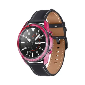MAHOOT Pink-Flower Cover Sticker for Samsung Galaxy Watch3 45mm Smartwatch