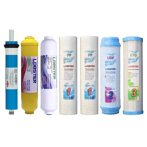 فیلتر دستگاه تصفیه کننده آب لابستر مدل LT42 مجموعه 6 عددی به همراه فیلتر فیلمتک مدل 75G