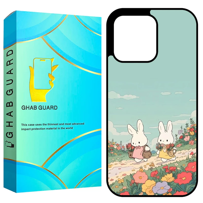کاور قاب گارد طرح خرگوش مدل GCHP16P مناسب برای گوشی موبایل اپل iPhone 16 Pro