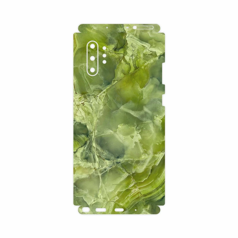 برچسب پوششی ماهوت مدل Green Crystal Marble-FullSkin مناسب برای گوشی موبایل سامسونگ Galaxy Note 10 Plus