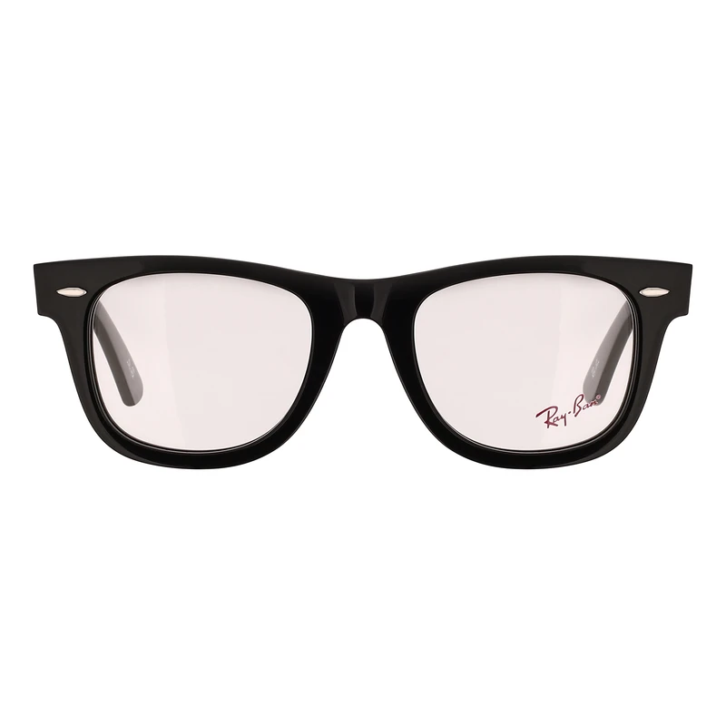 فریم عینک طبی ویفرر (Wayfarer) ری بن مدل RB5121-2000-50 مناسب برای صورت مستطیل، مربع، قلب، بیضی
