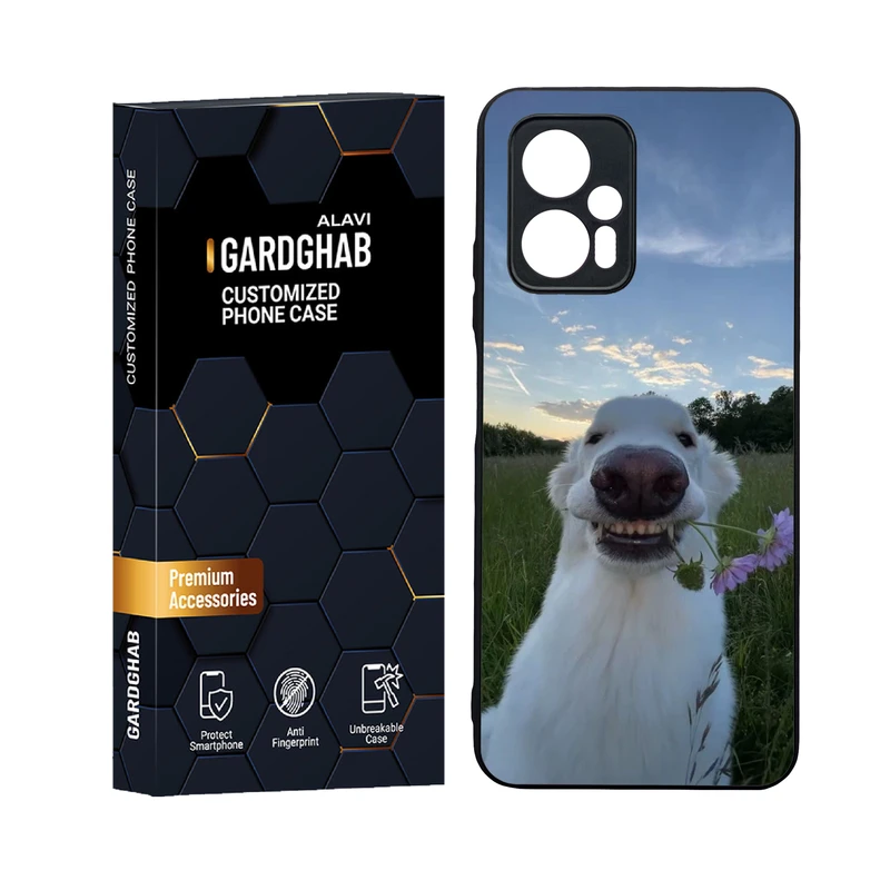  کاور گارد قاب علوی مدل  دورژله ای پشت گلس حیوانات مناسب برای گوشی موبایل شیائومی Poco X4 GT