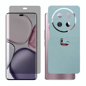 Glass Together model privacy screen protector suitable for Honor X9c mobile phone with back cover sticker