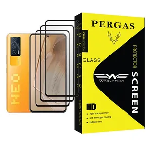 Waily Nice Pergas Glass MIX003 Screen Protector For  iQOO Neo5 Pack Of 3