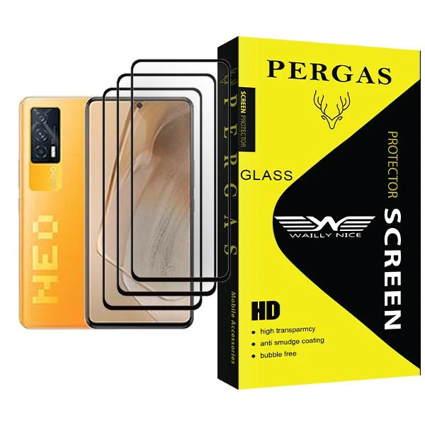 محافظ صفحه نمایش وایلی نایس مدل Pergas Glass MIX003 مناسب برای گوشی موبایل ویوو iQOO Neo5 بسته سه عددی