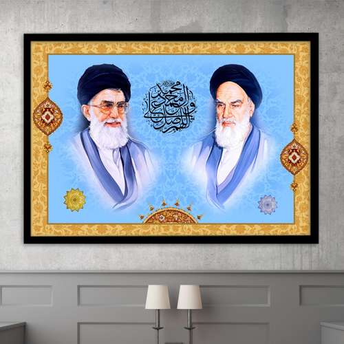 تابلو بکلیت طرح امام خمینی و ایت الله خامنه ای مدل B6988