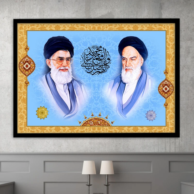 تابلو بکلیت طرح امام خمینی و ایت الله خامنه ای مدل B6988