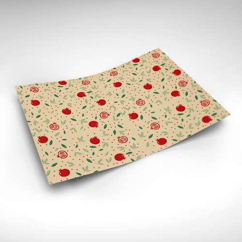 زیربشقابی طرح انار کد IDM 289 بسته 2 عددی