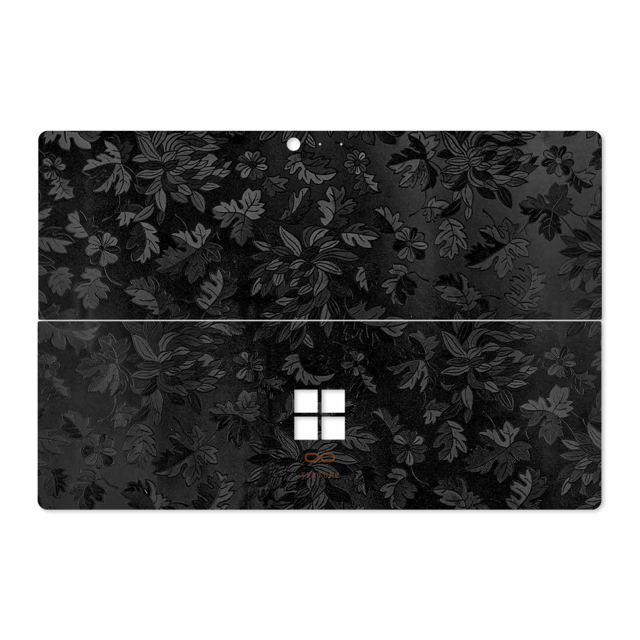 برچسب پوششی ماهوت مدل Black-Wildflower مناسب برای تبلت مایکروسافت Surface Pro 4 2015