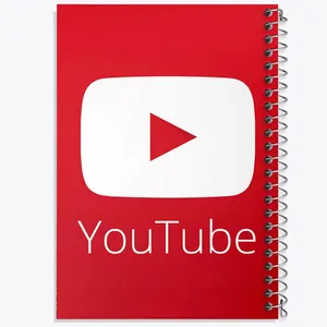 دفتر مشق 50 برگ خندالو مدل یوتیوب YouTube کد 8429
