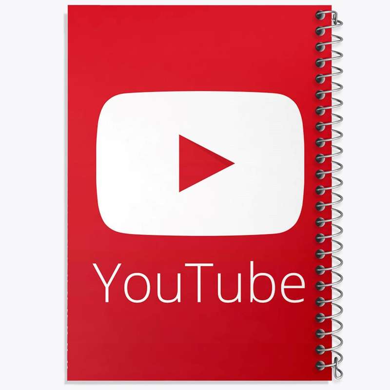 دفتر مشق 50 برگ خندالو مدل یوتیوب YouTube کد 8429