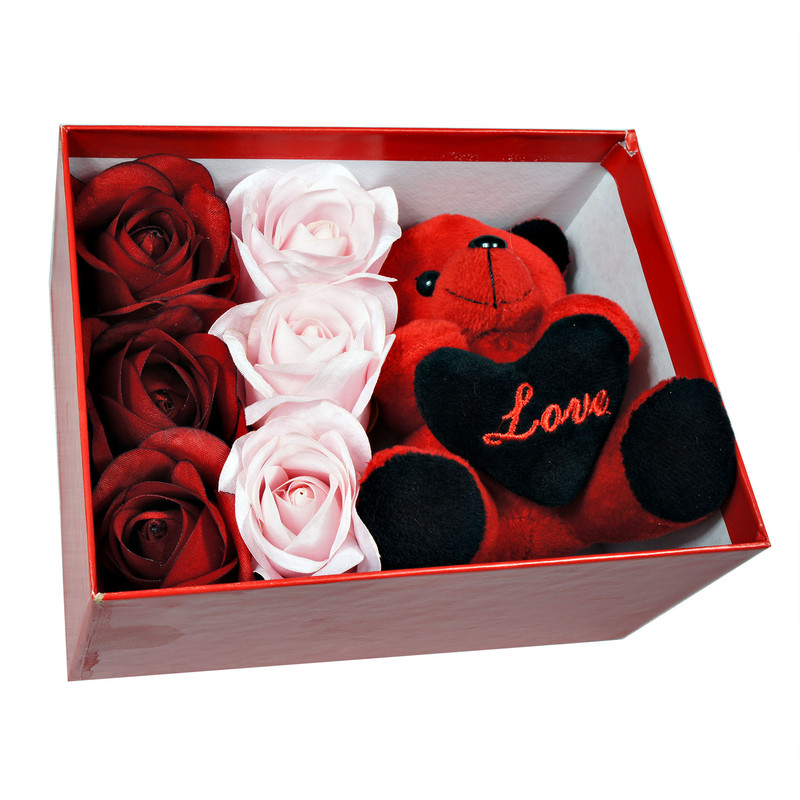 ست هدیه روز عشق مدل خرس مجموعه 8 عددی