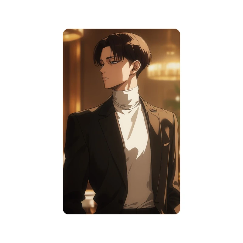 استیکر کارت مدل انیمه طرح اتک ان تایتان لیوای آکرمن attack on titan Levi Ackermann کد 5425