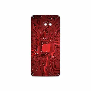 MAHOOT Red Printed Circuit Board Cover Sticker for HTC Butterfly S