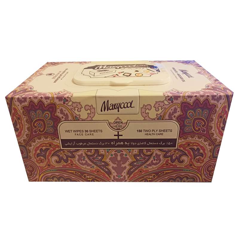 دستمال مرطوب و کاغذی ماکسی کول مدل 5465 بسته 180 عددی