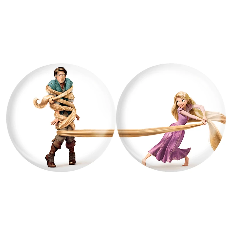 مگنت خندالو مدل گیسو کمند Tangled کد A89 مجموعه 2 عددی