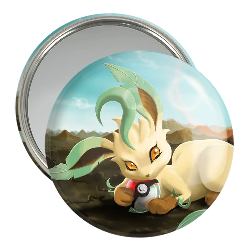 آینه جیبی خندالو مدل لیفئون انیمه پوکمون  کد 17348