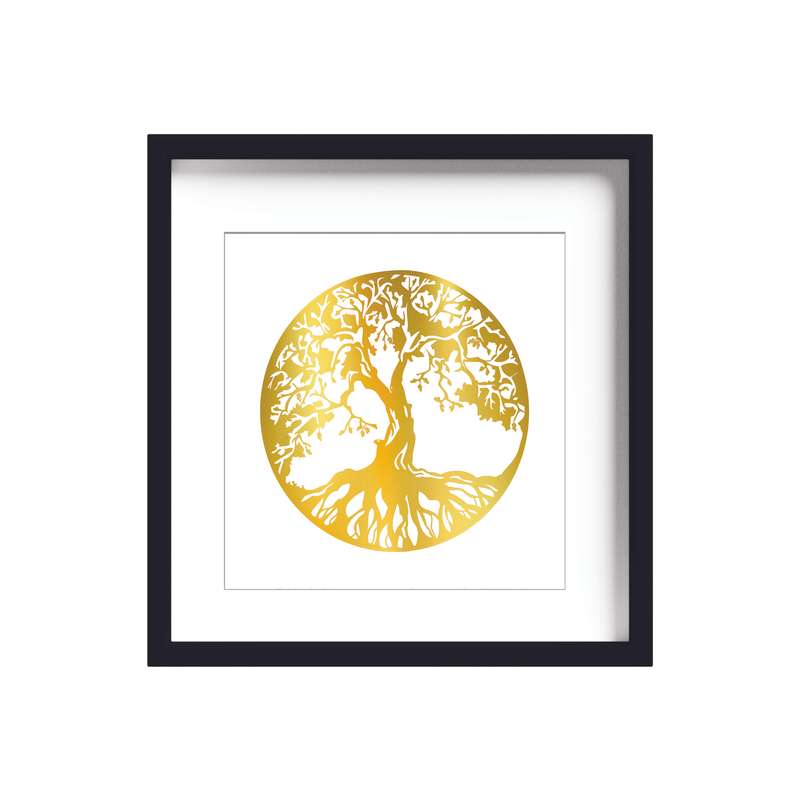 تابلو طلاکوب زرکات طرح درخت مدل Tree