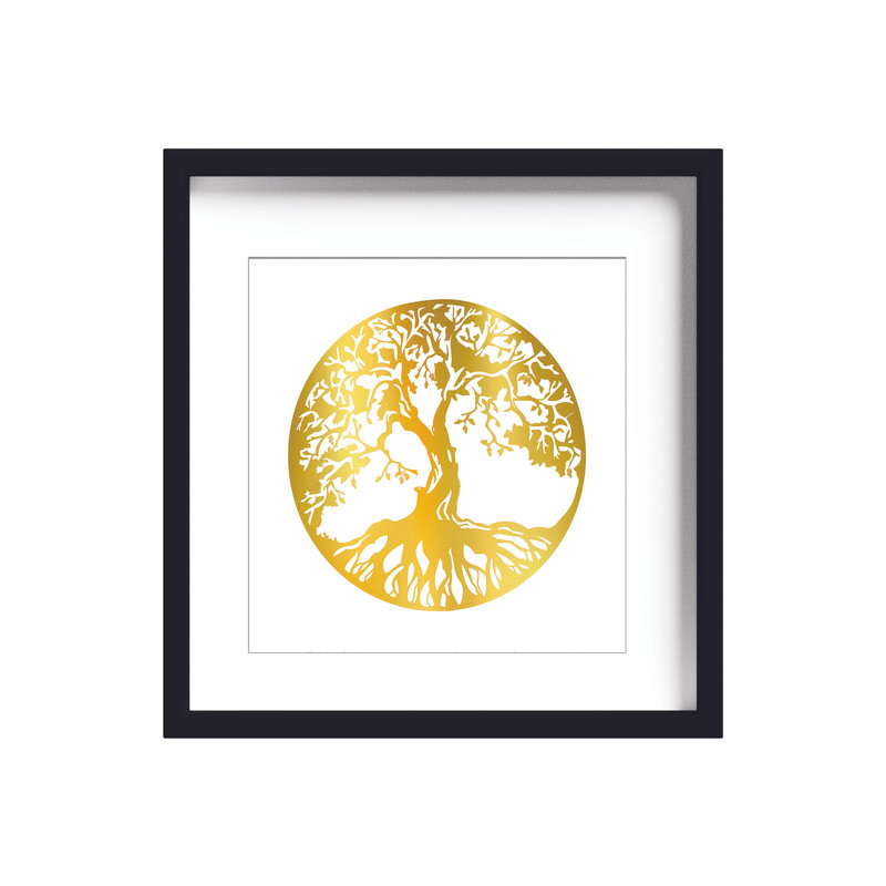 تابلو طلاکوب زرکات طرح درخت مدل Tree