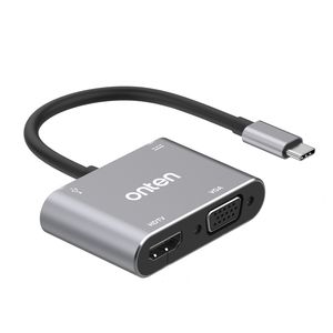 نقد و بررسی مبدل USB-C به USB-C/HDMI/VGA/USB اونتن مدل OTN-95112 توسط خریداران