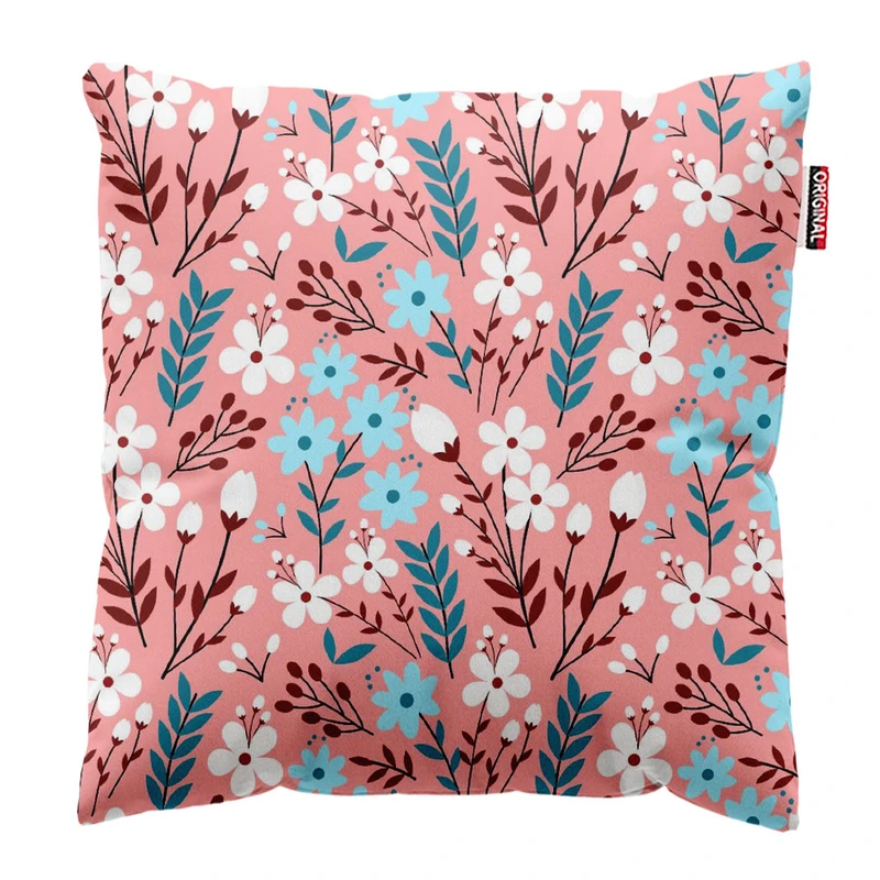 کوسن پاد آفرین طرح گل کد 2849 سایز 30*30 سانتی متر