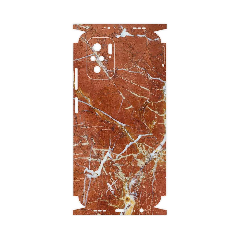 برچسب پوششی ماهوت مدل Red Marble-FullSkin مناسب برای گوشی موبایل شیائومی Poco M5s