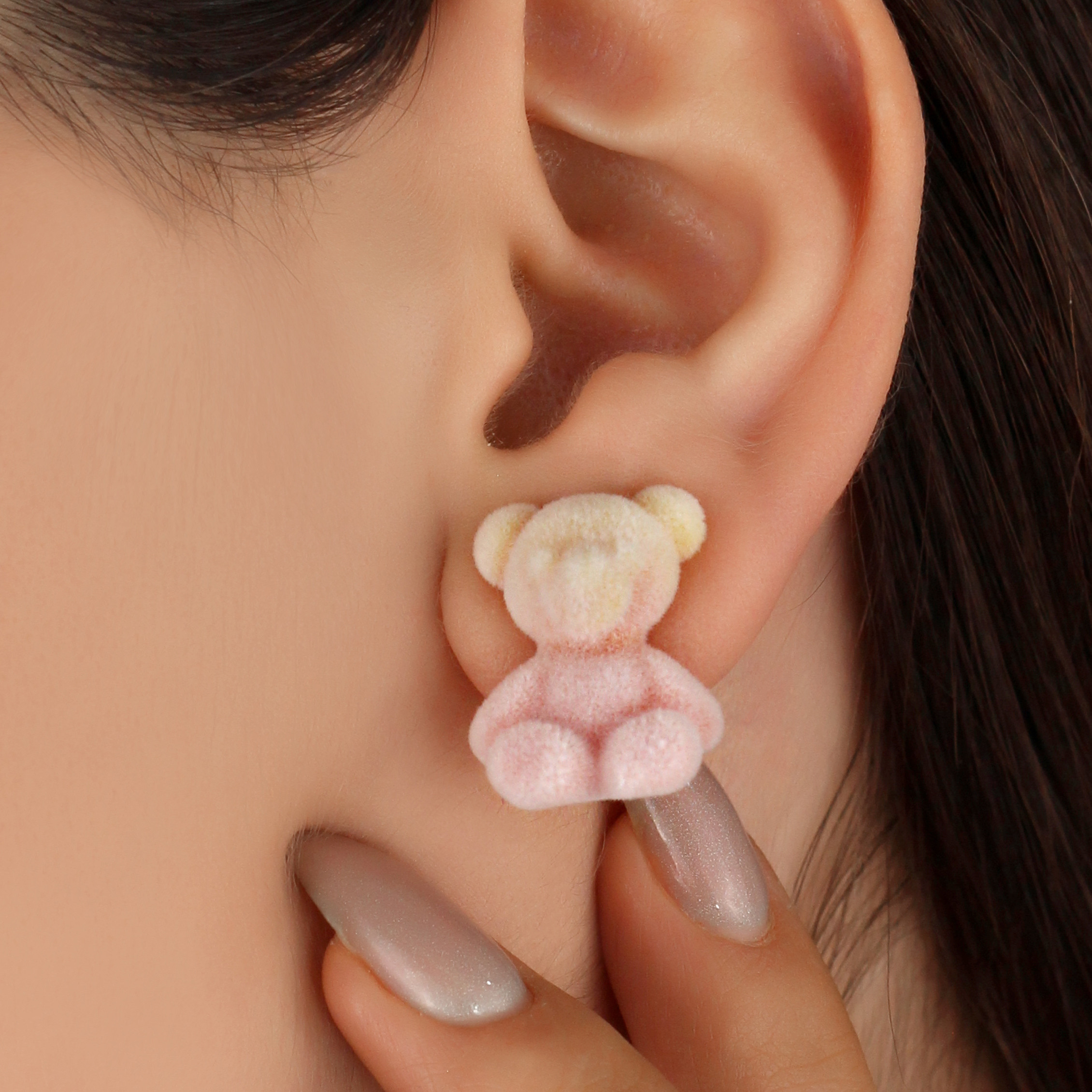 گوشواره دخترانه مدل خرسی کد U223