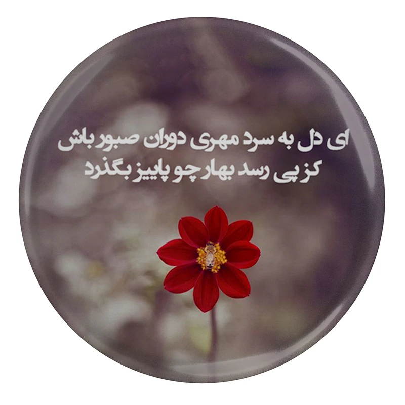 پیکسل طرح شعر ای دل به سرد مهری دوران صبور باش کز پی رسد بهار چو پاییز بگذرد مدل S12093