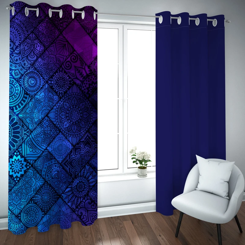 پرده مدل چاپی هازان سایز 300×150 سانتی متر 