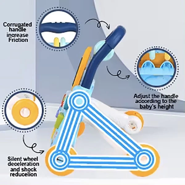 عکس شماره 5 : واکر کودک هانگر مدل حیوانات کد he810