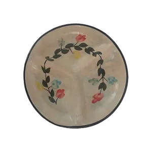 اردو خوری سفالی مدل ابرو بادی سه خانه کد 34000