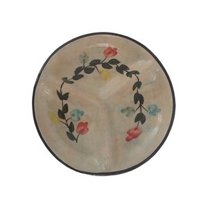 اردو خوری سفالی مدل ابرو بادی سه خانه کد 34000