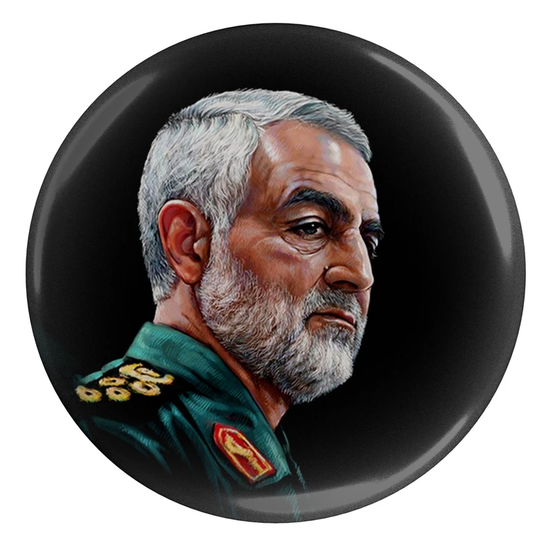 مگنت مدل S12566 طرح نقاشی سردار شهید حاج قاسم سلیمانی