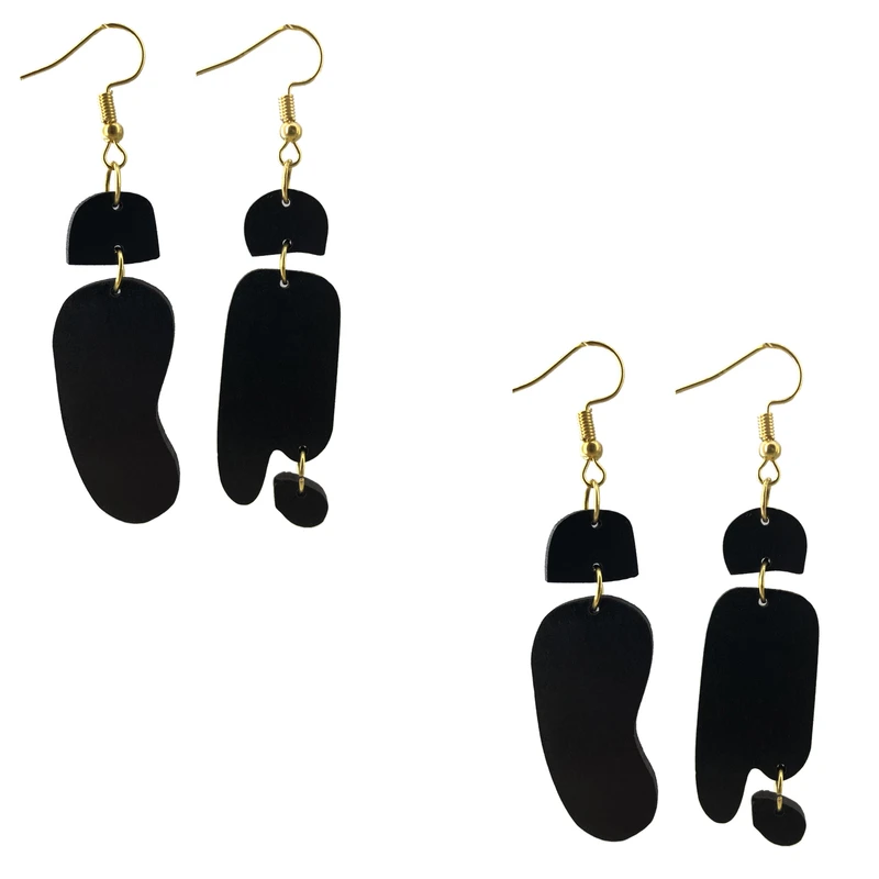 گوشواره زنانه هانستو مدل E2-044 مجموعه دو عددی