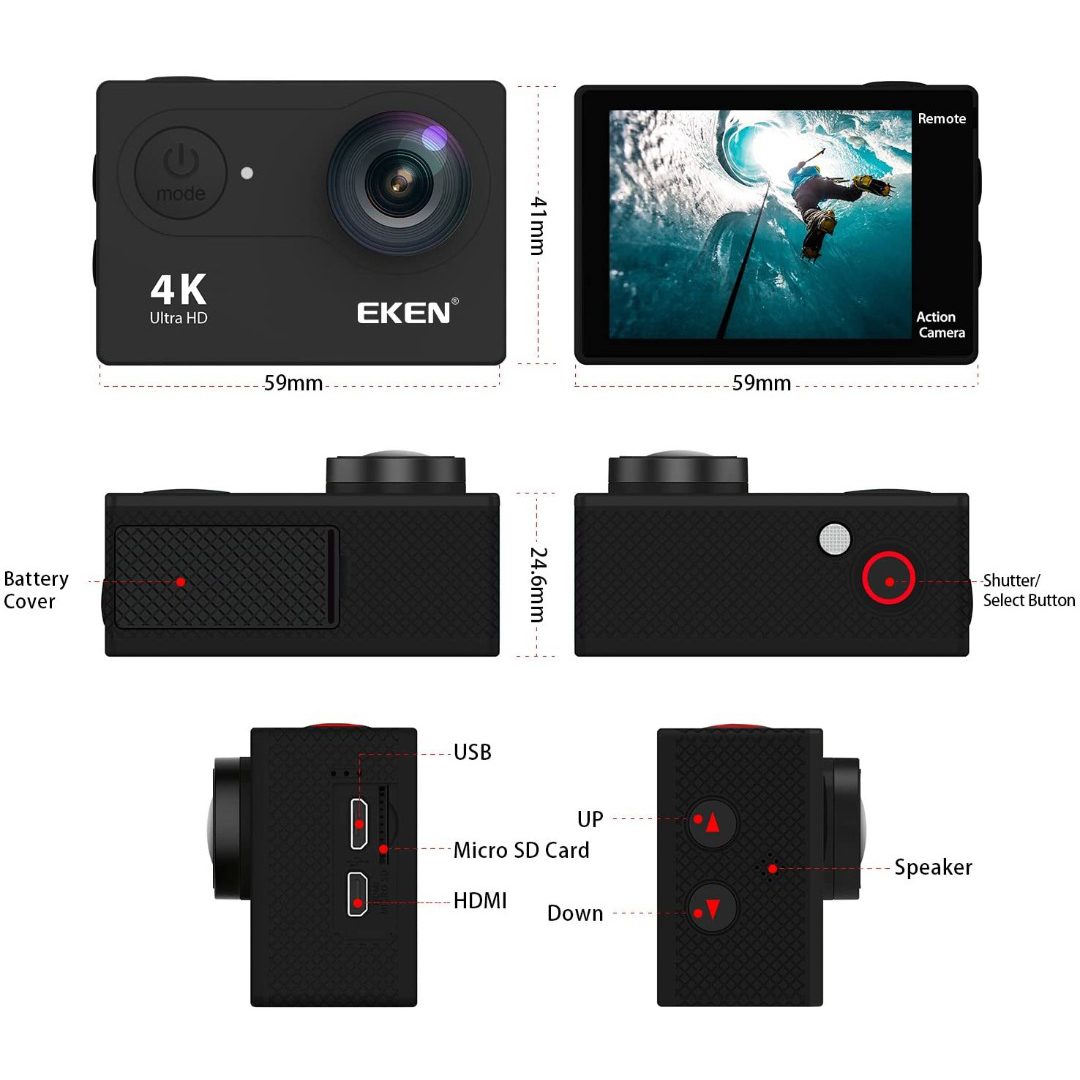 eken h9r 4k action camera