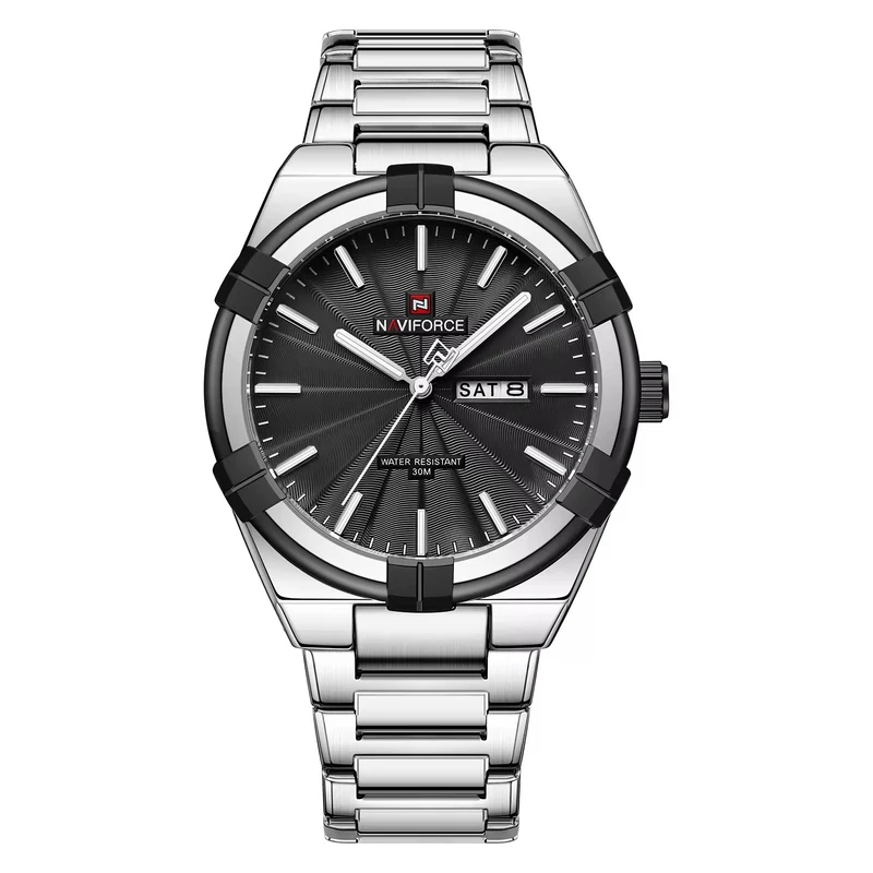 ساعت مچی عقربه‌ای مردانه کوارتز نیوی فورس مدل 9218SB