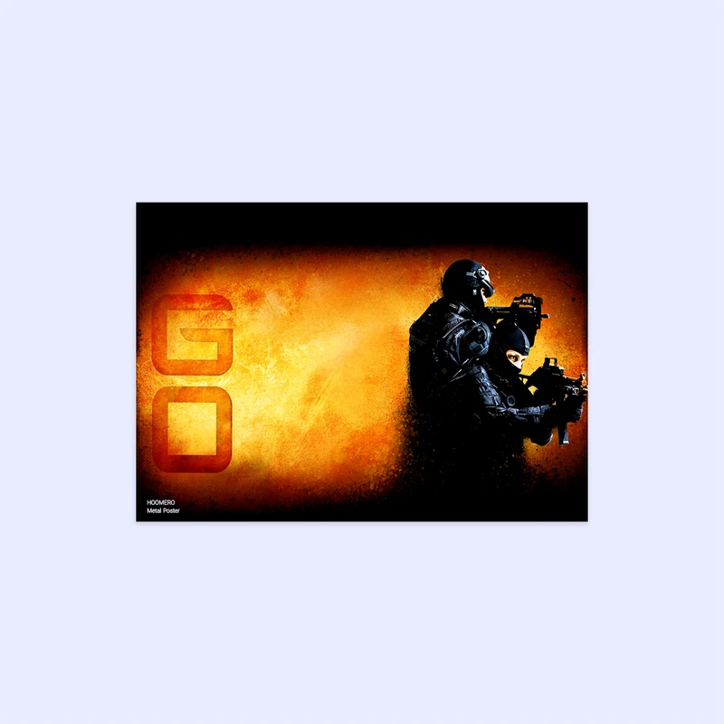 پوستر هومرو مدل فلزی طرح بازی کانتر استرایک کد PS268