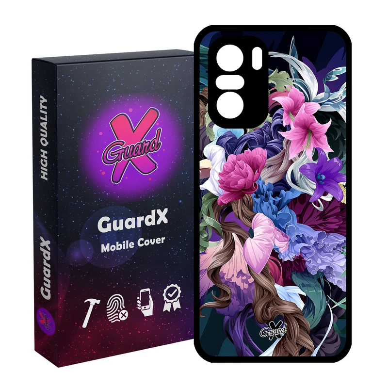 کاور گارد ایکس طرح Flower مدل Glass10172 مناسب برای گوشی موبایل شیائومی Poco F3/MI 11X/MI 11X Pro/Redmi K40/K40 Pro