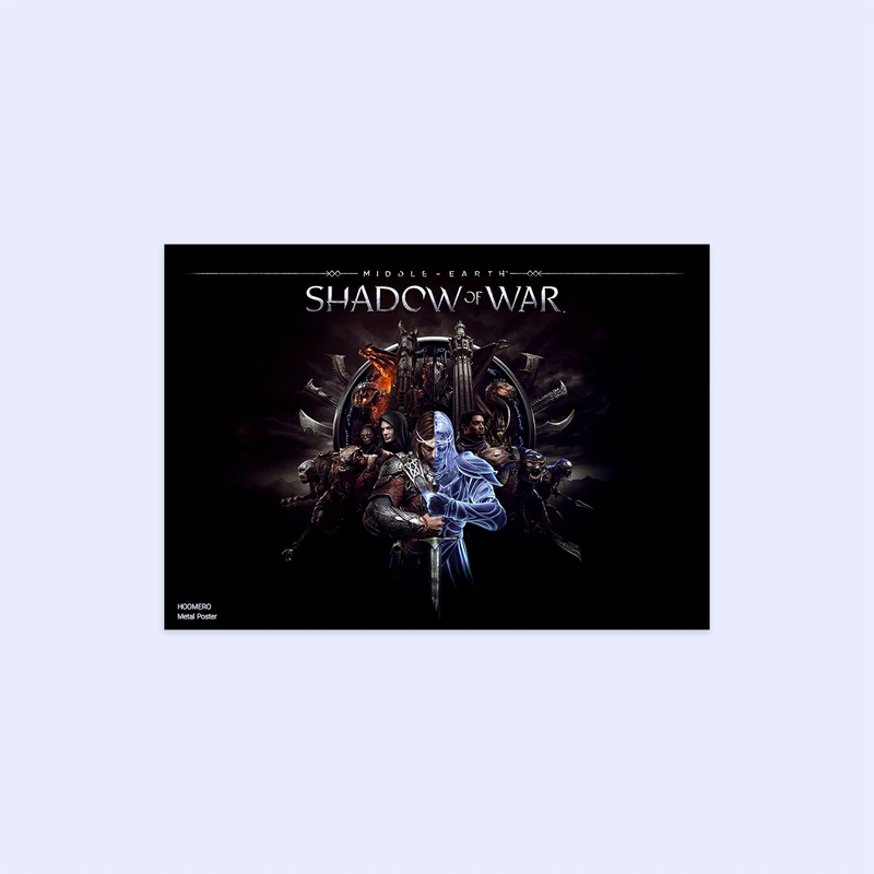 پوستر هومرو مدل فلزی طرح Shadow of War کد PS736