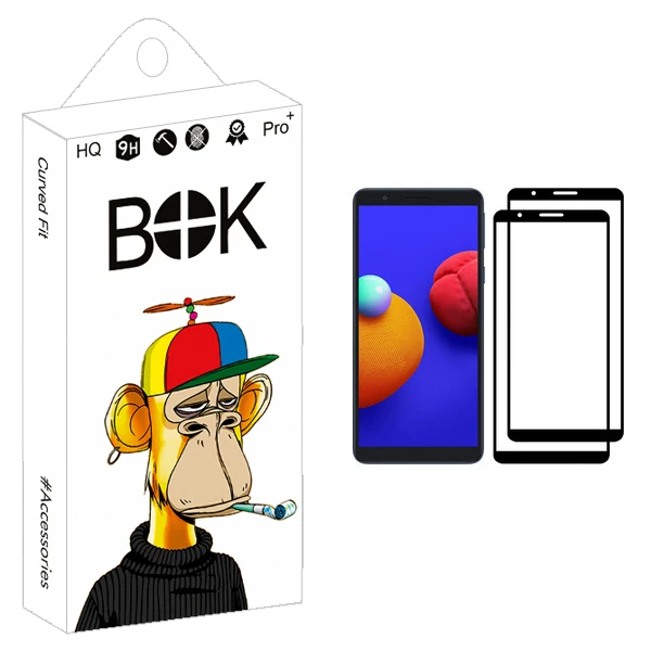 محافظ صفحه نمایش بوک مدل +HD مناسب برای گوشی موبایل سامسونگ Galaxy A01 Core بسته دو عددی