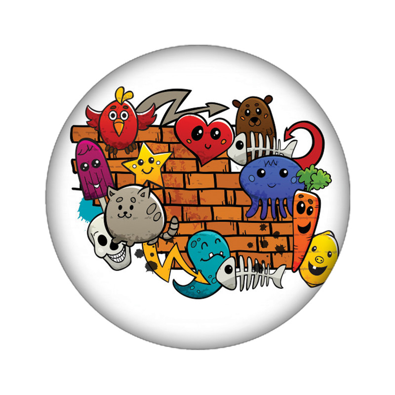 استیکر تزئینی موبایل مدل کارتونی کد 3377