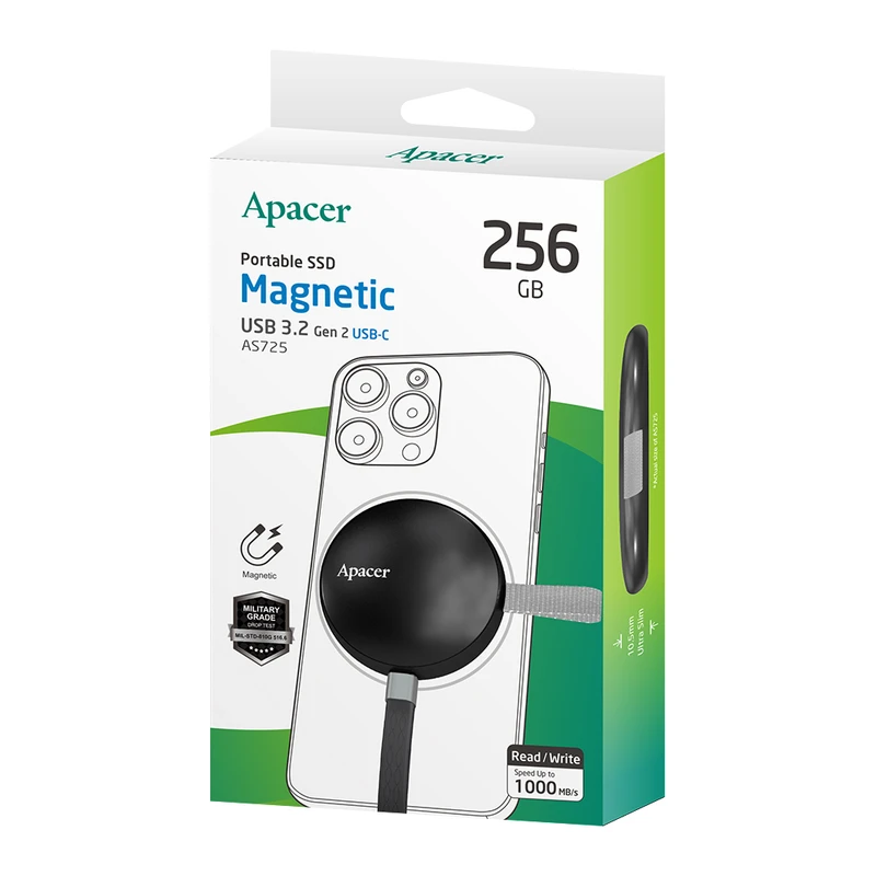 عکس شماره 15 : حافظه ssd اکسترنال اپیسر مدل as725 ظرفیت 256گیگابایت