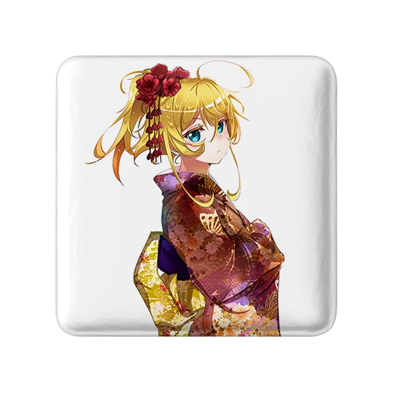 پیکسل خندالو طرح تانیا انیمه یوجو سنکی مدل مربعی کد 34675