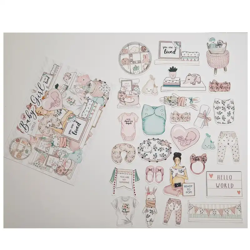 کارت پستال مدل Baby Girl بولت ژورنال و اسکرپ بوک