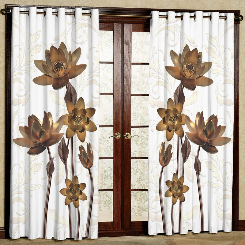 پرده مدل مخمل پانچی کد 4180T2 سایز 200x140 سانتی متر