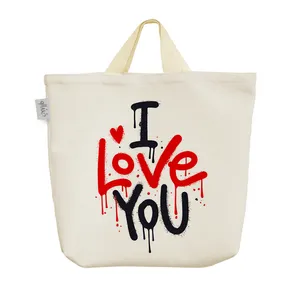 ساک خرید خندالو مدل I love you کد 2984