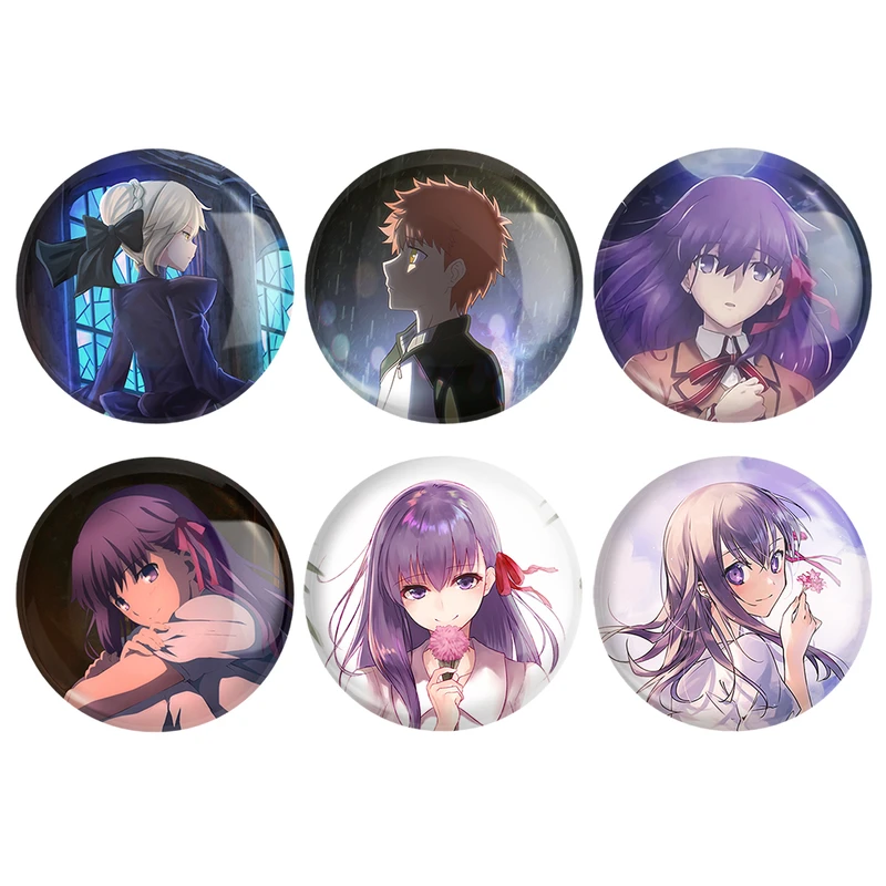 مگنت خندالو طرح انیمه فیت استی نایت Fate Stay Night کد 1397B مجموعه 6 عددی